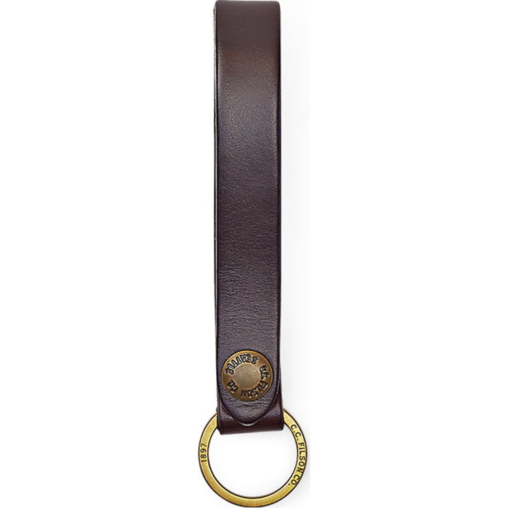 Filson Bridle Leather Key Strap - Brown, One Size – Sportique