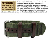 Bertucci DX3 Hybrid Watch |  Nylon + Leather Band