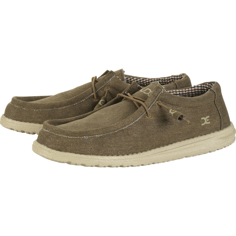 Hey Dude Wally Canvas Shoes | Nut