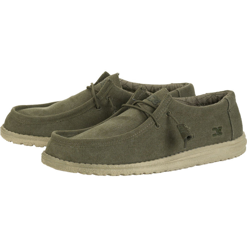 Hey Dude Wally L Canvas Shoes | Army