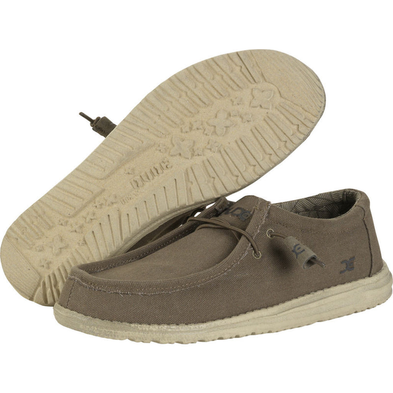 Hey Dude Wally L Canvas Shoes | Olive