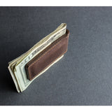 Kiko Leather Magnetic Money Clip | Brown 111brwn