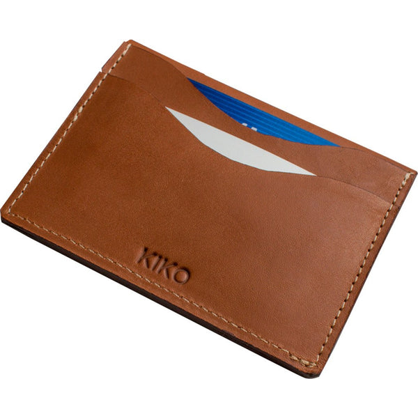 Kiko Leather Slide Card Case | Brown 113brwn