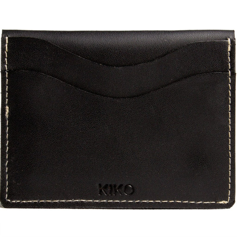 Kiko Leather Slide Card Case | Black 113blk
