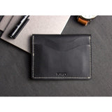 Kiko Leather Slide Card Case | Black 113blk