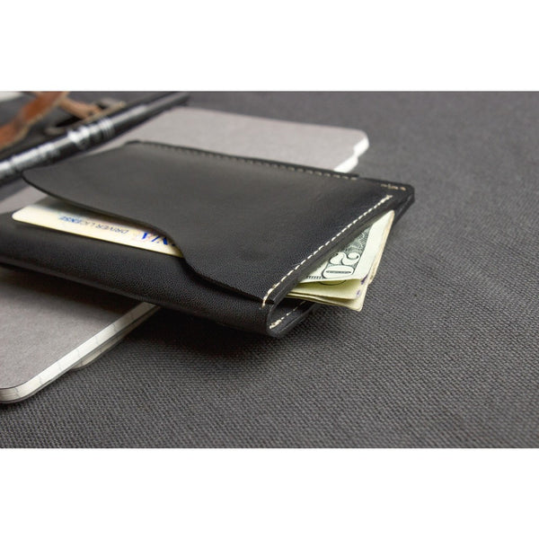 Kiko Leather Slide Card Case | Black 113blk