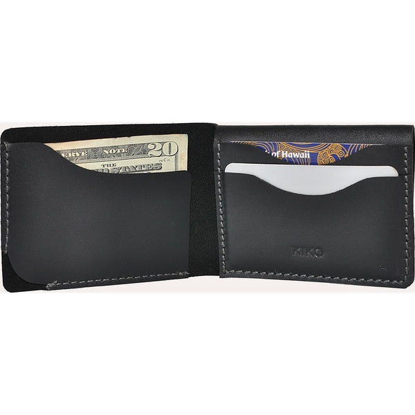Kiko Leather Simplistic Leather Wallet | Black 114blk