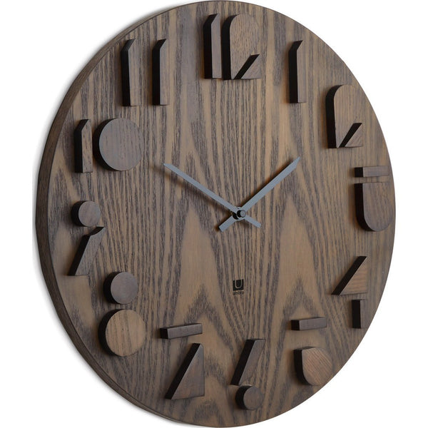 Umbra Shadow Wall Clock | Aged Walnut 118080-746