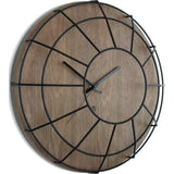 Umbra Cage Wall Clock | Wood 118441-048