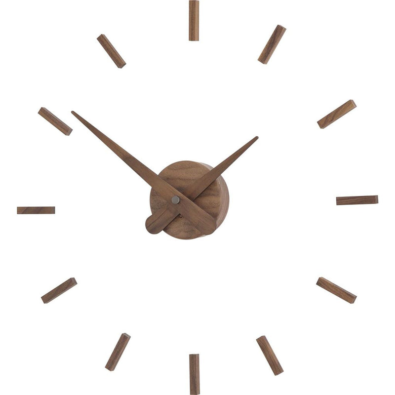 Nomon Sunset N Wall Clock | Walnut/Chromed Brass