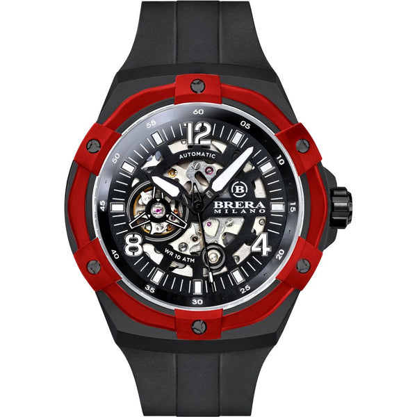 Brera Milano BMSSAS4503B Supersportivo Evo Automatic Watch | Aluminum IP Red