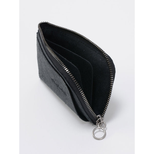 Cote & Ciel Zippered Wallet | Recycled Leather/Black