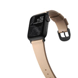 Nomad Modern Apple Slim Watch Strap 40mm / 38mm | Natural/Black Hardware
