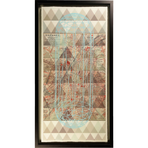 Resource Decor Vintage Map Print | Brussels