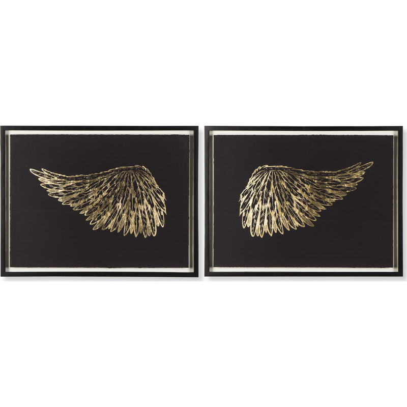 Resource Decor Wings Print | Gold & Black