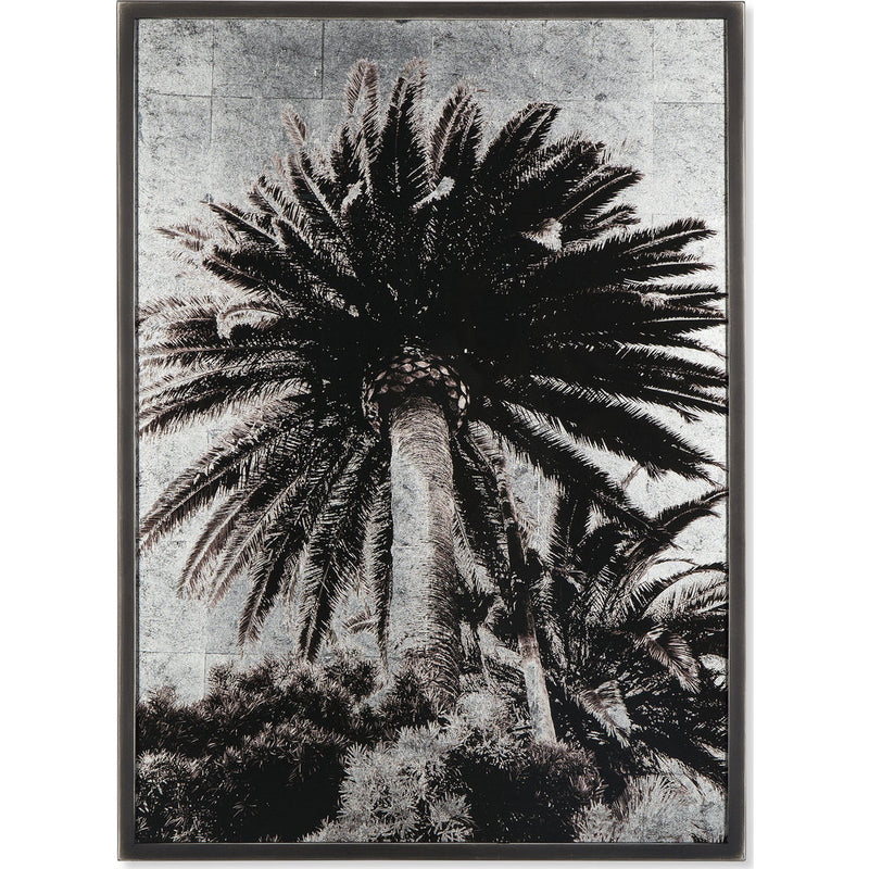 Resource Decor Venice  Palm Trees  Siver Leaf Print | Solid Wood