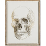 Resource Decor Gold Skeleton Skull Print | Distressed Wood