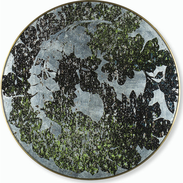 Resource Decor Silver Leaf Floral Medium Print | Antique Brass