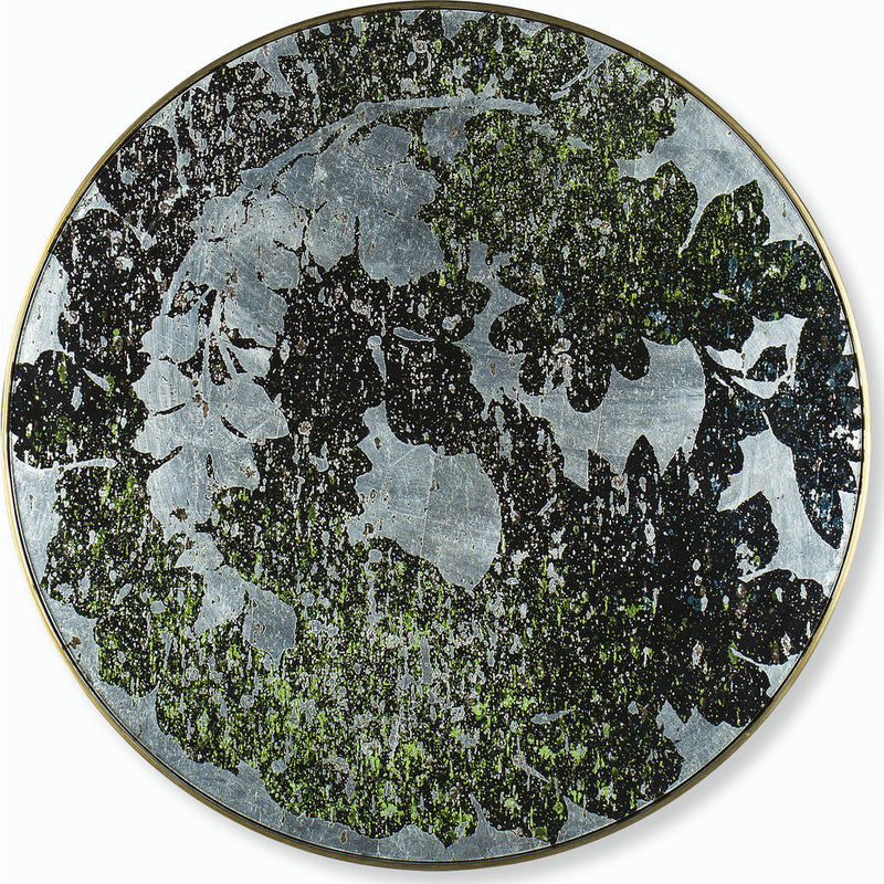 Resource Decor Silver Leaf Floral Medium Print | Antique Brass