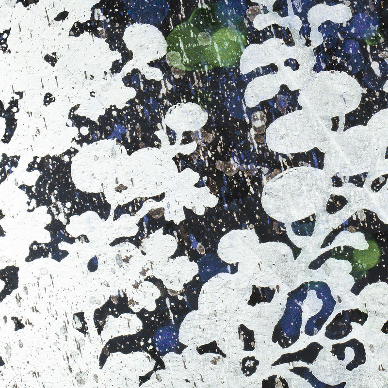 Resource Decor Silver Leaf Floral Large Print | Antique Brass