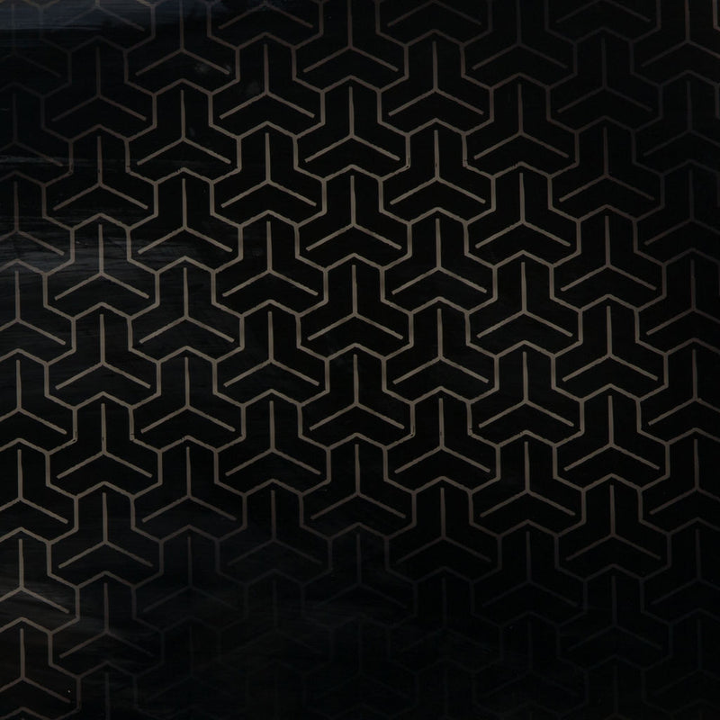 Resource Decor Ink Strokes On Glass Print | Glass