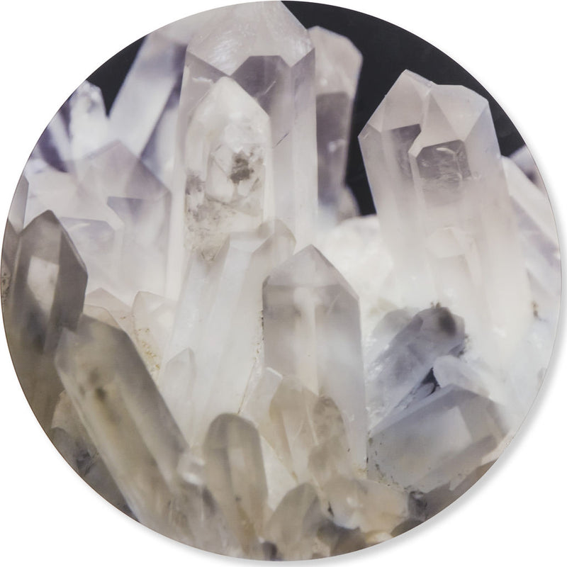 Resource Decor Crystal Geode Disk Print | Solid Wood