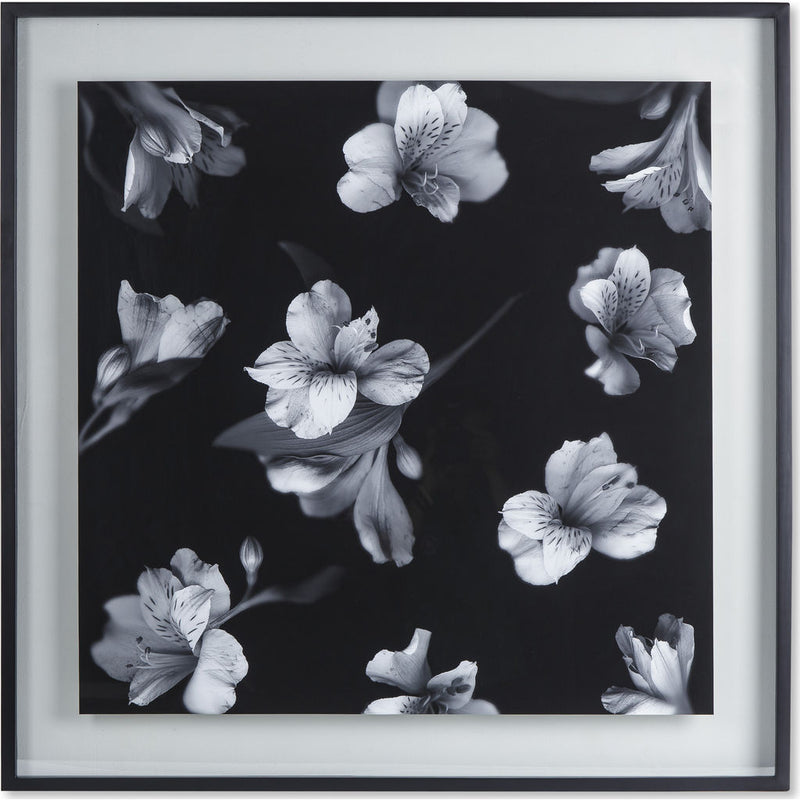 Resource Decor Black & White Flowers | Glass Float
