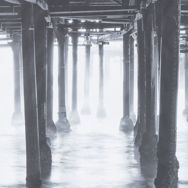 Resource Decor Santa Monica Pier Print | Distressed Wood