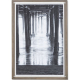 Resource Decor Santa Monica Pier Print | Distressed Wood