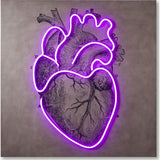 Resource Decor Led Neon Heart Light | Concrete