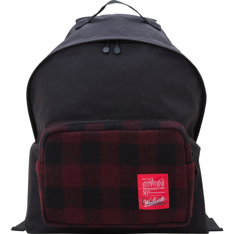 Manhattan Portage x Woolrich Medium Big Apple Backpack | 1209-WLR NVY/BLK | 1209-WLR RED/BLK | 1209-WLR WHT/BLK