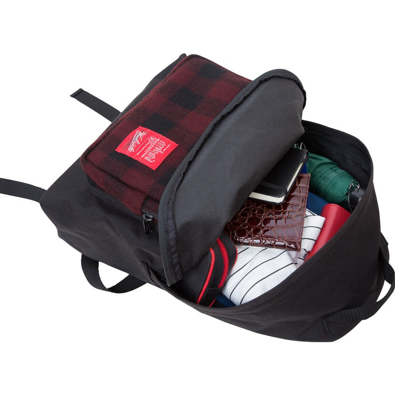 Manhattan Portage x Woolrich Medium Big Apple Backpack | 1209-WLR NVY/BLK | 1209-WLR RED/BLK | 1209-WLR WHT/BLK