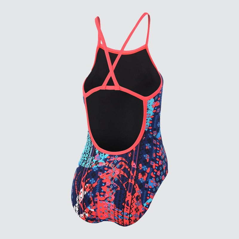 Zone3 Girl's Prism 2.0 Costume | Navy/Red/Blue