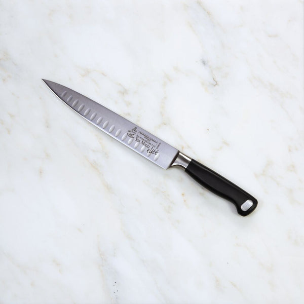 Messermeister San Moritz Elite Kullenschliff Carving Knife | 8"