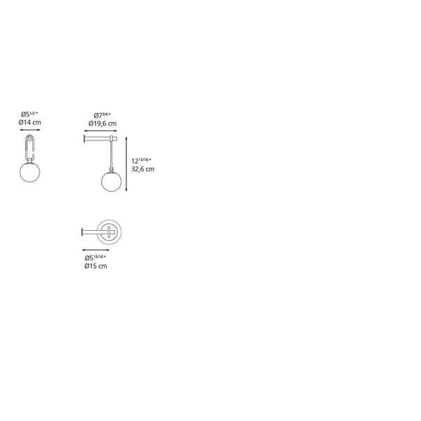 Artemide NH Wall LED Max 5W/E12