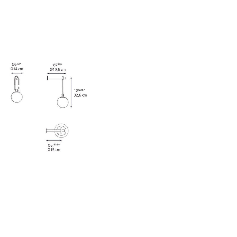 Artemide NH Wall LED Max 5W/E12