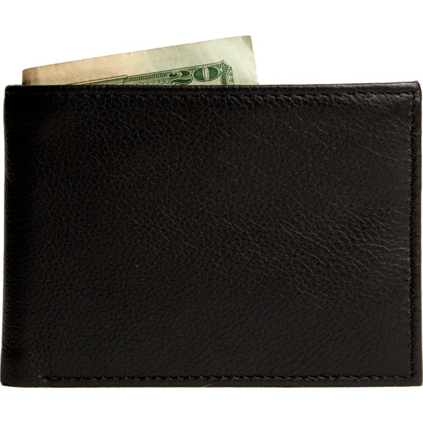 Kiko Leather Traditional Bi-Fold Wallet | Black 127blk