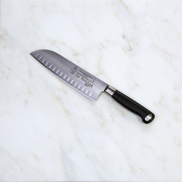 Messermeister San Moritz Elite Kullenschliff Santoku Knife | 7"