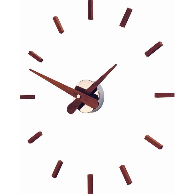 Nomon Sunset I Wall Clock | Walnut/Chromed Brass