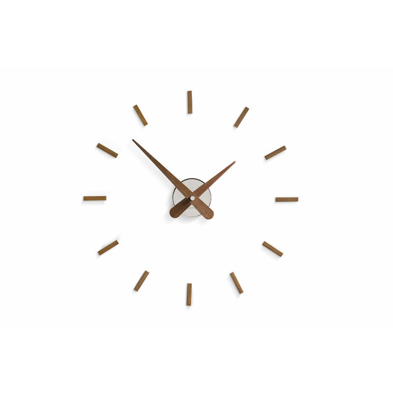 Nomon Sunset I Wall Clock | Walnut/Chromed Brass