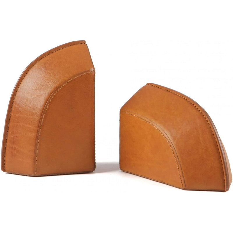 Moore & Giles Classic Leather Bookends | Modern Saddle