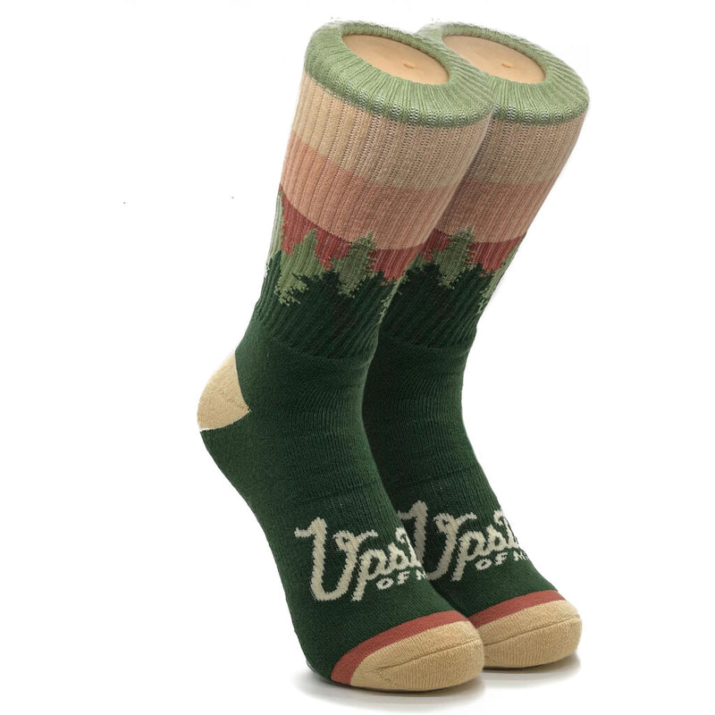 Upstate Of Mind Heritage Socks | Forest Green