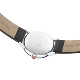 Mondaine Official Swiss Railways Watch EVO2 Pay Chip | White Dial/Black Leather Strap