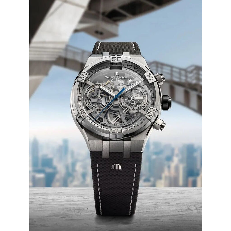 Maurice Lacroix AIKON Automatic Chronograph Skeleton 44mm | Stainless Steel Case