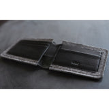 Kiko Leather Dual Textured Wallet | Black 134