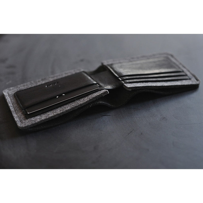 Kiko Leather Dual Textured Wallet | Black 134