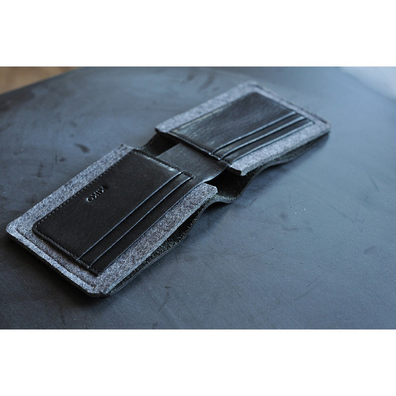 Kiko Leather Dual Textured Wallet | Black 134