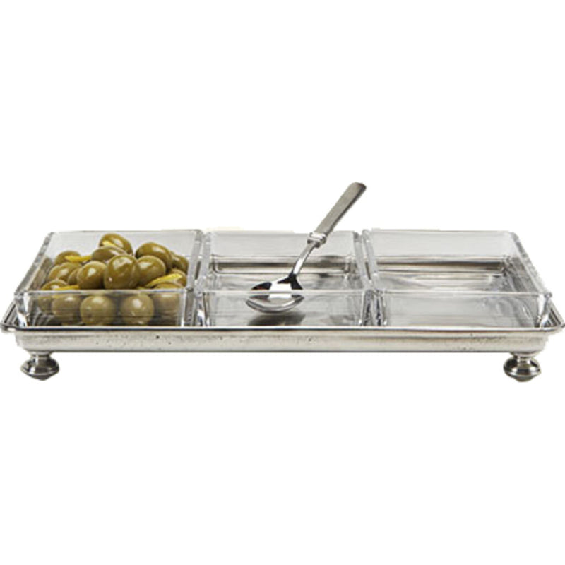 Match Footed Crudite Tray