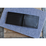 Kiko Leather Sleek Bi-Fold Wallet | Black 139