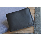 Kiko Leather Sleek Bi-Fold Wallet | Black 139